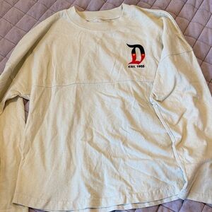 Disney Light Cream Crewneck Tee with Subtle Logo